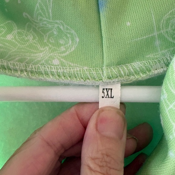 Green 5X Tinker Bell Hoodie - Picture 3 of 5